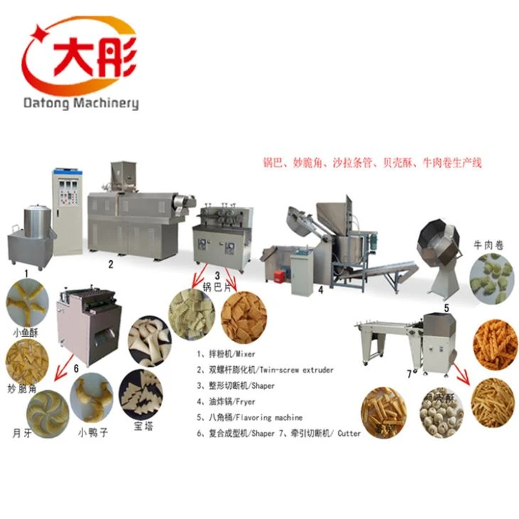 Fried Extrusion Snack Food Machine Equipment